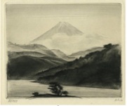 Fig. 1 Emil Orlik, Mount Fuji near Hakone, 1921