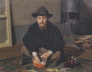 Fig. 1 Giovanni Boldini, Portrait of Diego Martelli, c.1865, oil on canvas, 14.8 x 19 cm, Florence, Galleria d’Arte Moderna di Palazzo Pitti