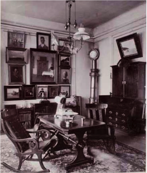Abb. 1 Bramsens Wohnzimmer 1898